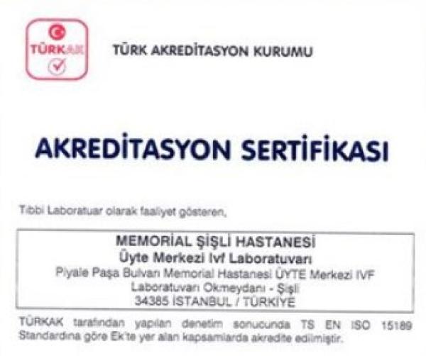 Uluslararası ISO 15189 standartları gereği akredite edilen Türkiye’nin ilk ve tek Tüp Bebek Laboratuvarı olduk...